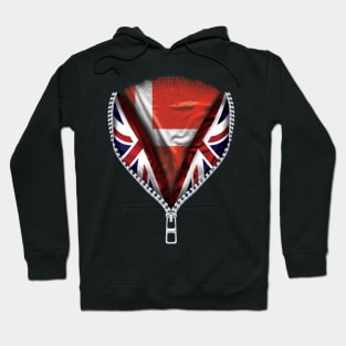 Danish Flag  Denmark Flag zipped British Flag - Gift for Danish From Denmark Hoodie